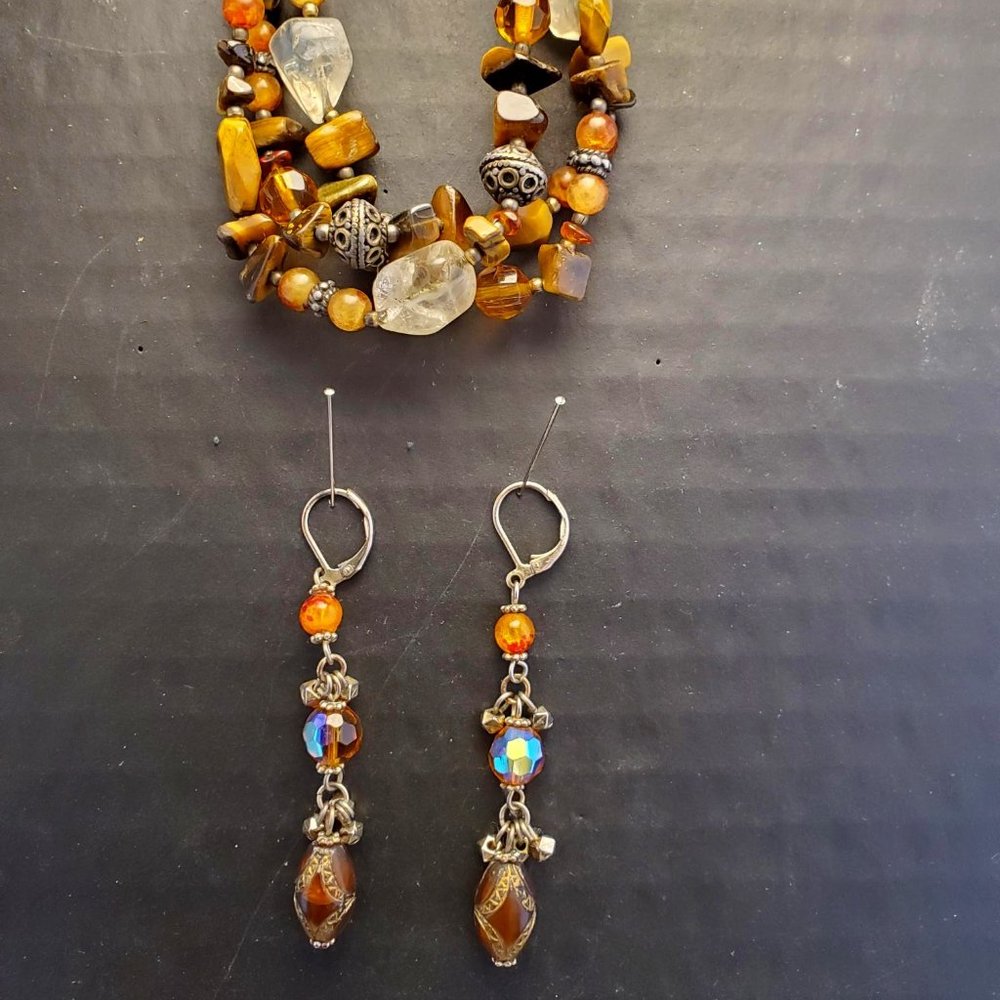 Vintage Cache Bracelet/Earring Set
